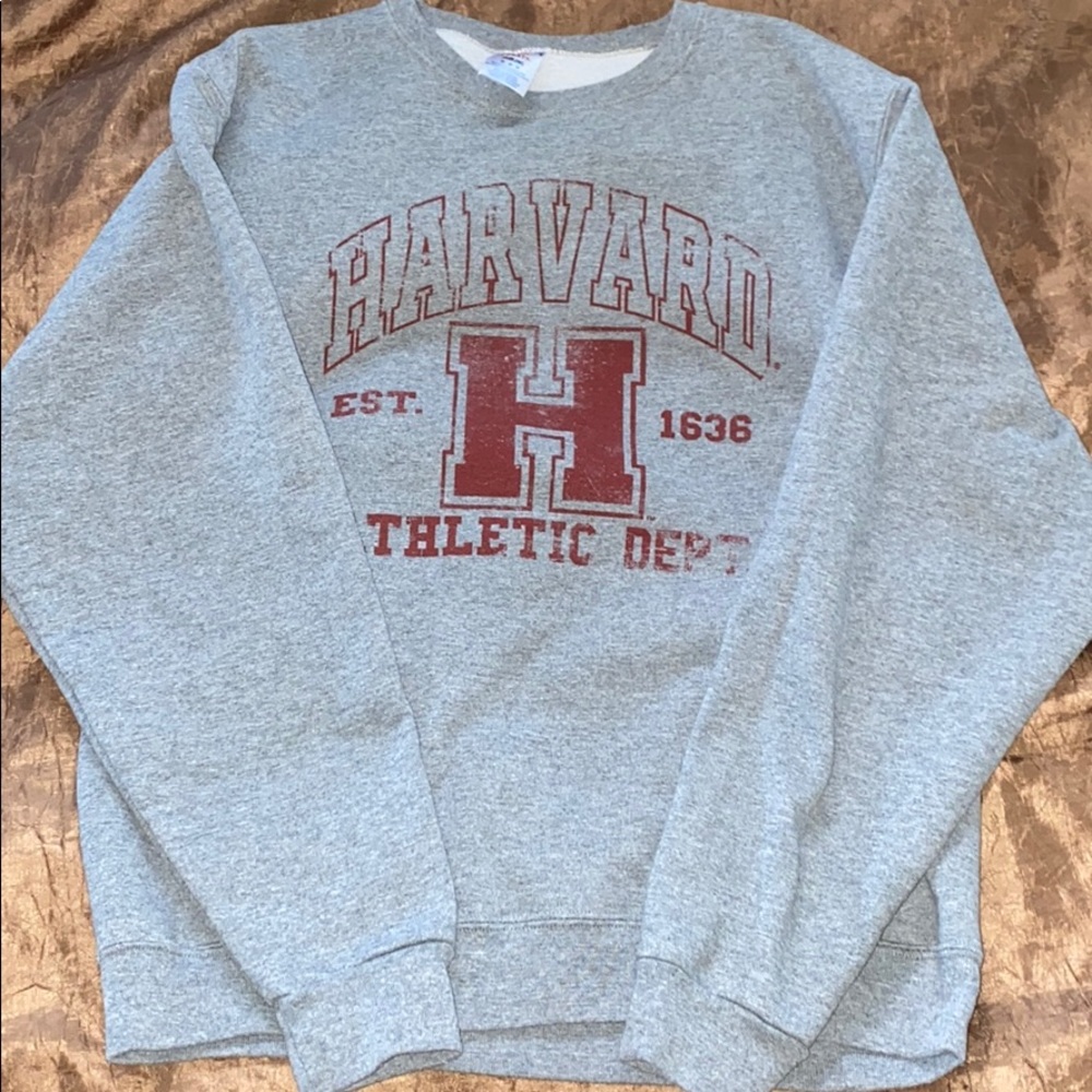 NEW WITHOU5 TAGS HARVARD SWEATSHIRT